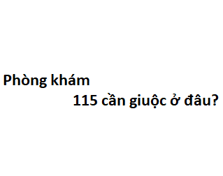 Phòng khám 115 cần giuộc ở đâu? giá khám bao nhiêu tiền?